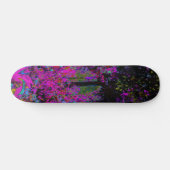 Skateboard Psychédélique rose chaude et noir du jardin Sunris (Horz)