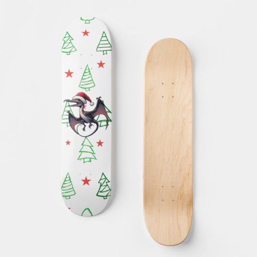 Skateboard Pterodactyle de Noël (Recto)