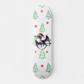 Skateboard Pterodactyle de Noël (Devant)