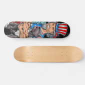 Skateboard Puces, Fabriquées pour les câlins pas les touffes  (Horz)