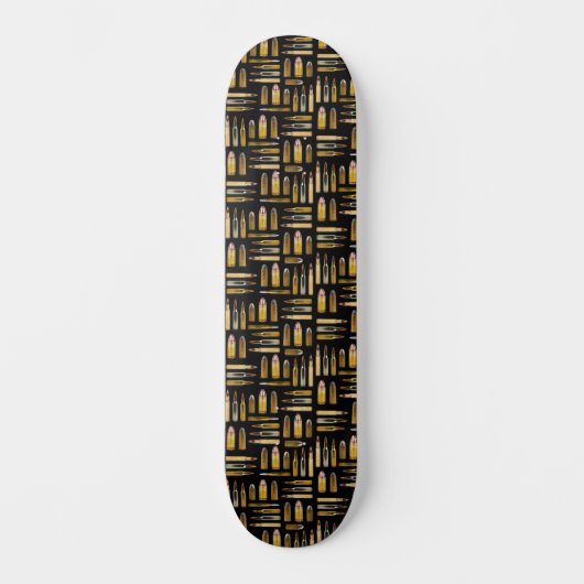 Skateboard Puces Munitions Noir (Recto)