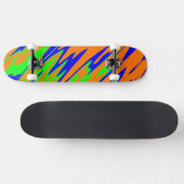 Skateboard Pulvérisateur Peinture Bleu Orange (Horz)