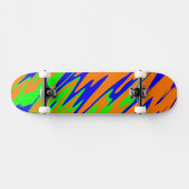 Skateboard Pulvérisateur Peinture Bleu Orange (Horz)