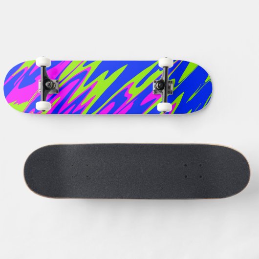 Skateboard Pulvériser Paint Pink Lime Blue (Horz)