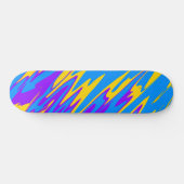 Skateboard Pulvériser Peinture jaune bleu pourpre (Horz)