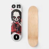 Skateboard Punk Cadeau de Londres Angleterre Zombie Rouge Hor (Recto)