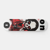 Skateboard Punk Cadeau de Londres Angleterre Zombie Rouge Hor (Horz)