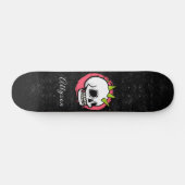 Skateboard Punk Rock Crâne tendance gothique Enfants Nom Fun  (Horz)