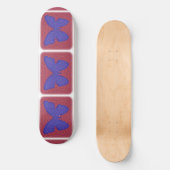 Skateboard Purple and Red Butterfly (Recto)