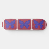 Skateboard Purple and Red Butterfly (Horz)
