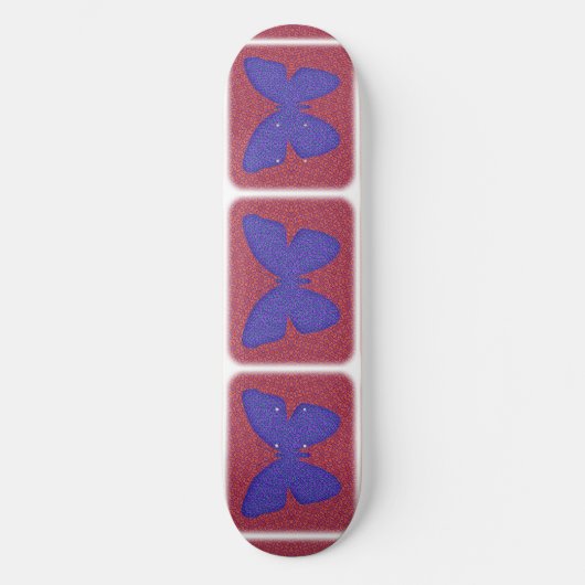 Skateboard Purple and Red Butterfly (Recto)