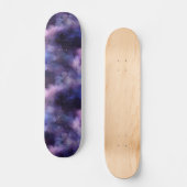 Skateboard Purple Celestial Space Galaxy Night Sky (Recto)