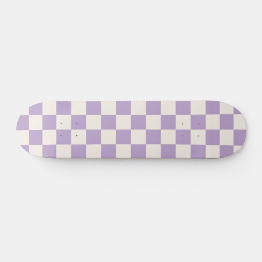 Skateboard Purple Check, Checkerboard Pattern, Checkered (Horz)