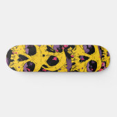 Skateboard Purple Clouds primé sur Jaune (Horz)