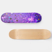 Skateboard Purple foil background with Stars (Horz)