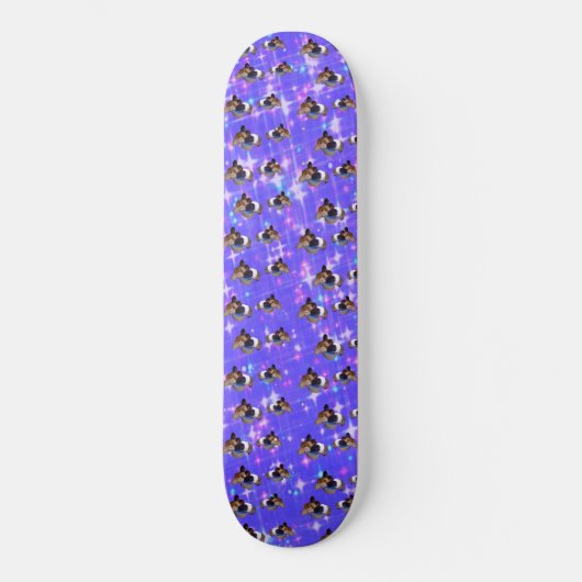 Skateboard Purple Guinée Pig Sparkle (Recto)