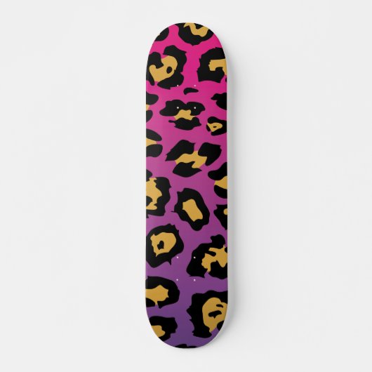 Skateboard Purple Leopard Print (Devant)