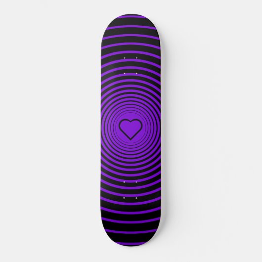 Skateboard Purple Love - Ajouter vos couleurs (Recto)