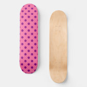 Skateboard Purple sur Pois rose Design Motif (Recto)