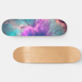 Skateboard Purple Turquoise Galaxy Nebula Dream #1 (Horz)