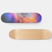 Skateboard Purple Turquoise Galaxy Nebula Dream #1 (Horz)