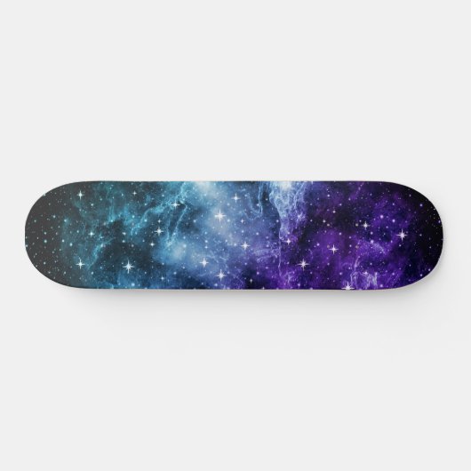 Skateboard Purple Turquoise Galaxy Nebula Dream #1 (Horz)