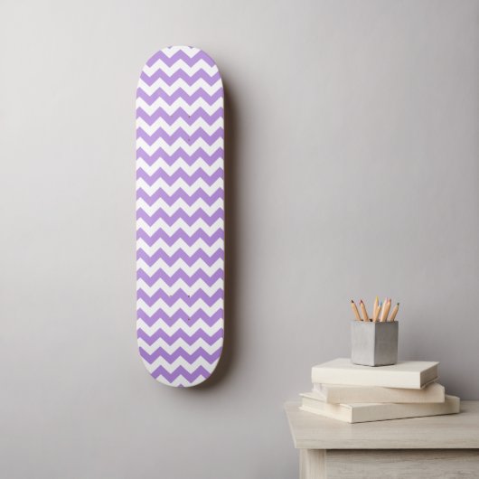 Skateboard Purple Zigzag, Purple Chevron, Motif géométrique (Art mural)