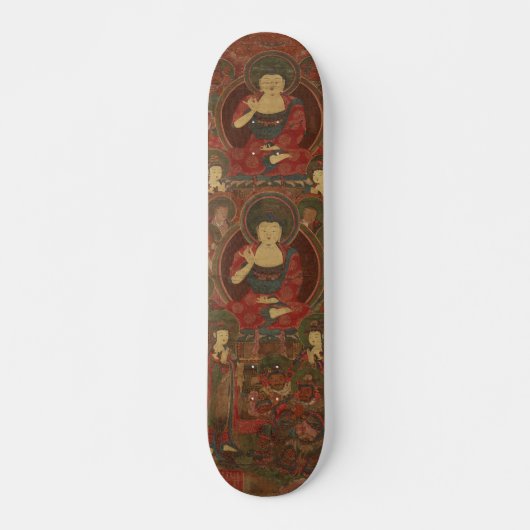 Skateboard Quatre bouddhas dans le bouddhisme terrestre pur (Devant)