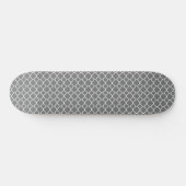 Skateboard Quatrefoil gris (Horz)