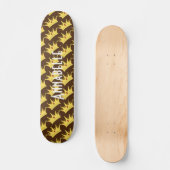 Skateboard Queen Crown Gold Black Skate (Recto)