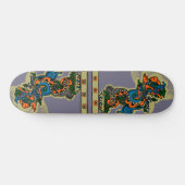 Skateboard Quetzalcoatl. Aztec Tribal (Horz)