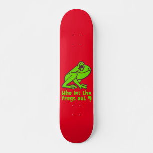 Skateboard QUI A LAISSÉ LES ROGS SORTIR un jeu de grenouille