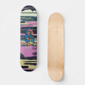 Skateboard Raccoon De Rue À La Recherche À Travers Une Poubel (Recto)