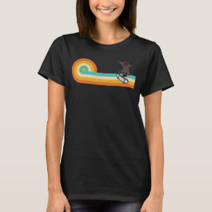 Skateboard raccoon stunts schaats t-shirt
