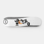 Skateboard Racing Panda Patrol black and white detailed (Horz)