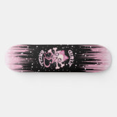 Skateboard Raie Girly de crâne (Horz)