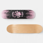 Skateboard Raie Girly de crâne (Horz)