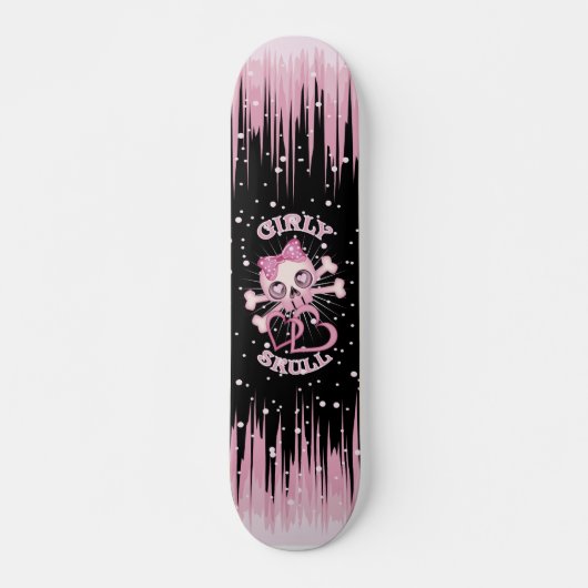 SKATEBOARD RAIE GIRLY DE CRÂNE (Devant)