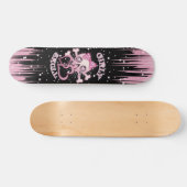 Skateboard Raie Girly de crâne (Horz)