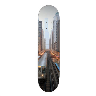 Skateboard Rail élevé Chicago du centre au-dessus de Wabash