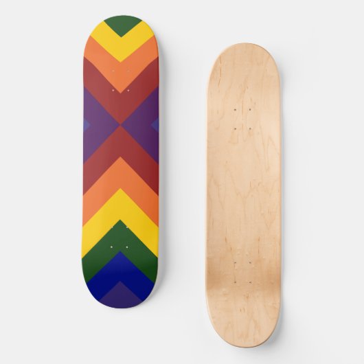 Skateboard Rainbow Chevrons (Recto)