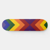 Skateboard Rainbow Chevrons (Horz)