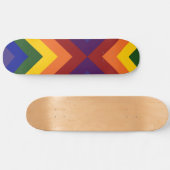 Skateboard Rainbow Chevrons (Horz)