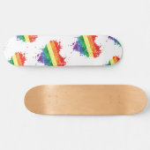 Skateboard - Rainbow Heart (Horz)