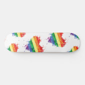 Skateboard - Rainbow Heart (Horz)
