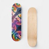 Skateboard Rainbow Heaven Cosmic Galaxy Feminine Energy Sk8r (Recto)
