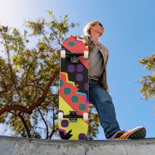 Skateboard Rainbow Jagged Geo (Extérieur 1)
