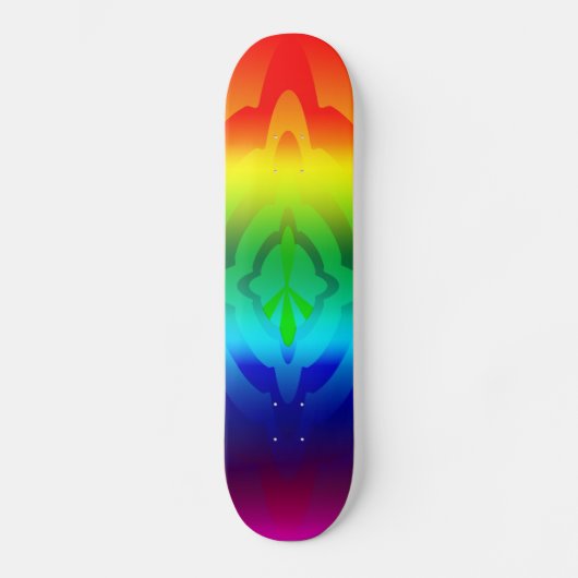 Skateboard, Rainbow Peace Symbol Skateboard (Voorkant)