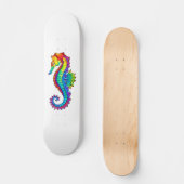 Skateboard Rainbow Polygonal Seahorse (Recto)