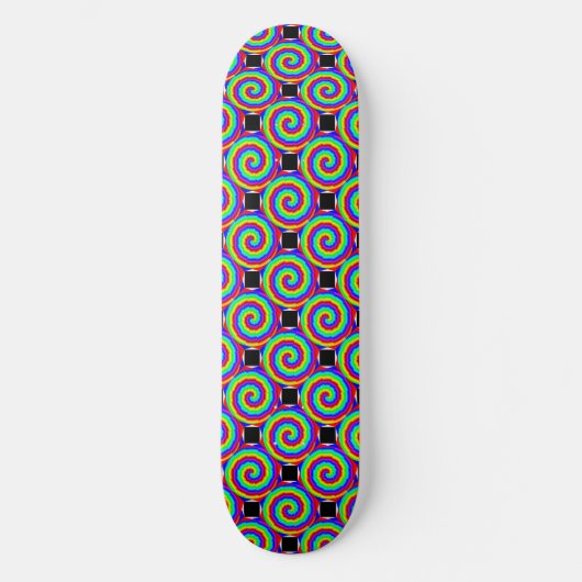 Skateboard Rainbow Spiral par Kenneth Yoncich (Recto)